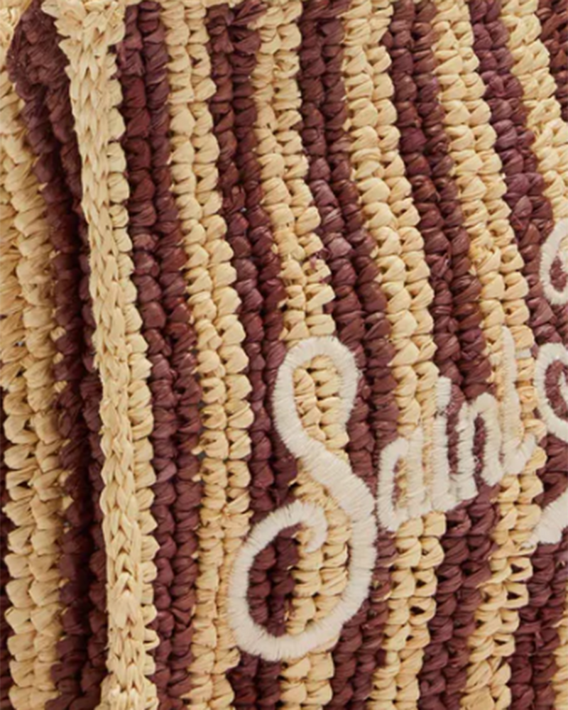 Mc2 Saint Barth Vanity Mini Bag — Brown Raffia