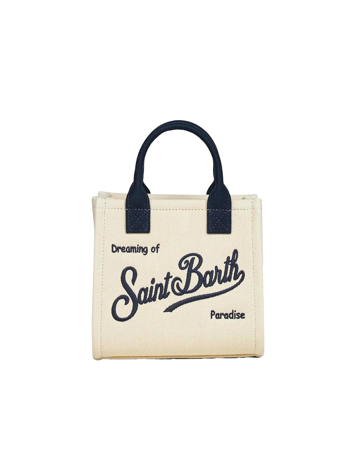 Mc2 Saint Barth Vanity Mini Bag — White Cotton