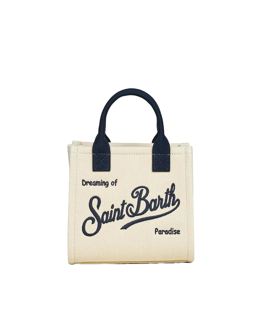 Mc2 Saint Barth Vanity Mini Bag — White Cotton