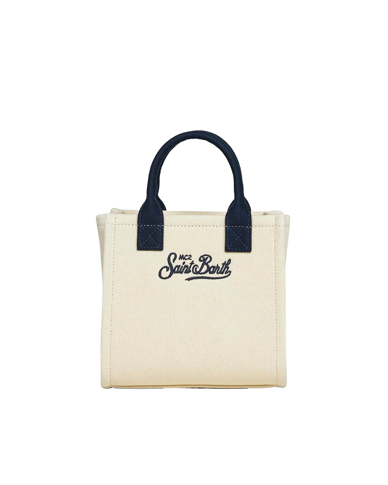 Mc2 Saint Barth Vanity Mini Bag — White Cotton