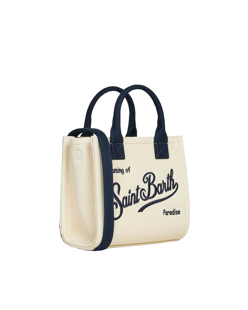Mc2 Saint Barth Vanity Mini Bag — White Cotton