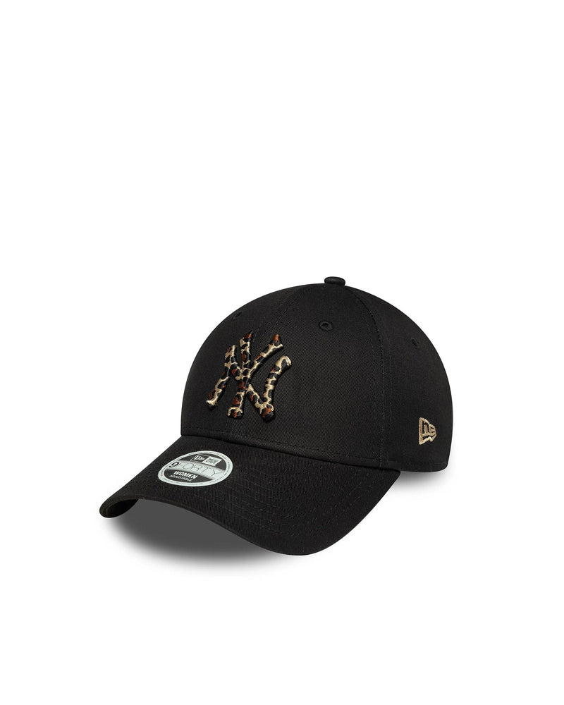 New Era Cap 60691330 Leopard Infill Embroidery Baseball — Black Cotton Caps