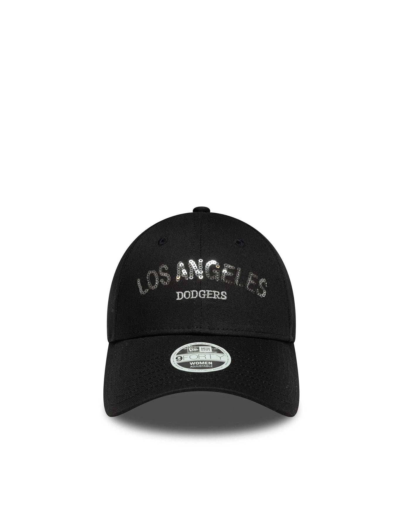 New Era Cap 60771754 Sequin-Embellished Baseball — Black Cotton Caps