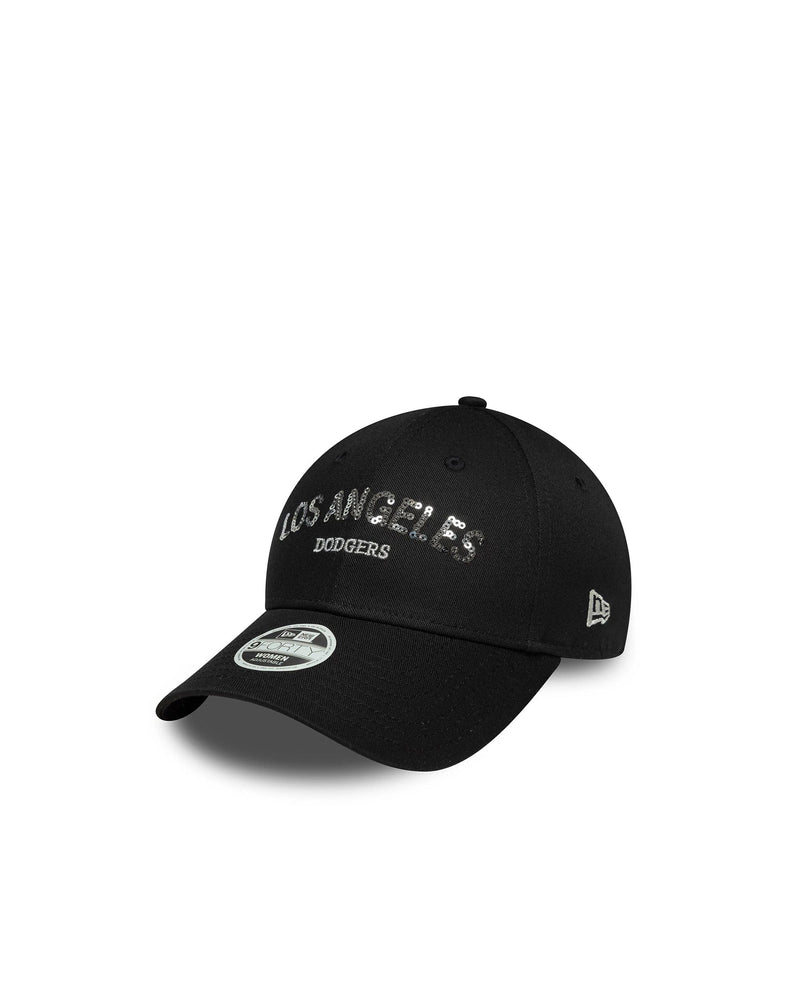 New Era Cap 60771754 Sequin-Embellished Baseball — Black Cotton Caps