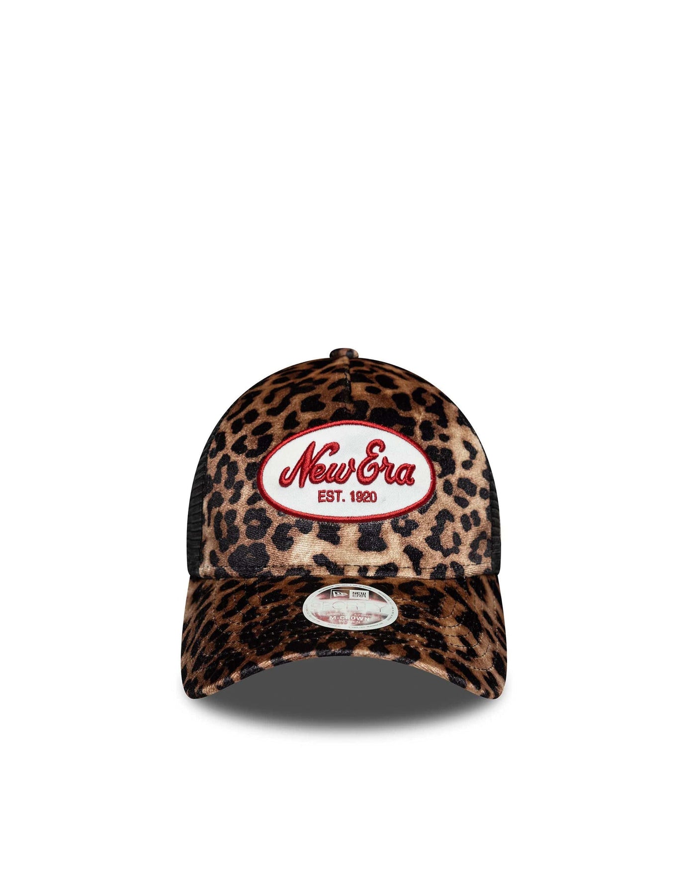 New Era Cap 60771767 Leopard-Print Trucker Baseball — Brown Crown Caps