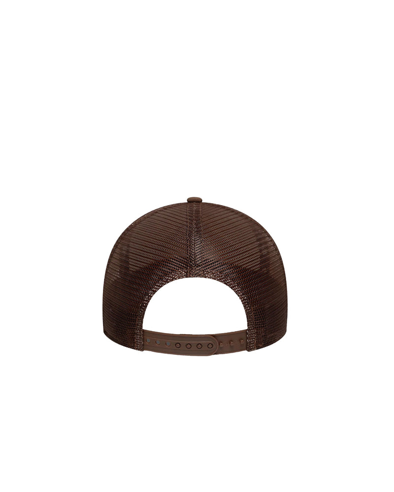 New Era Cap 60771806 Trucker A-Frame Baseball — Beige Crown Fronts: Nylon Caps
