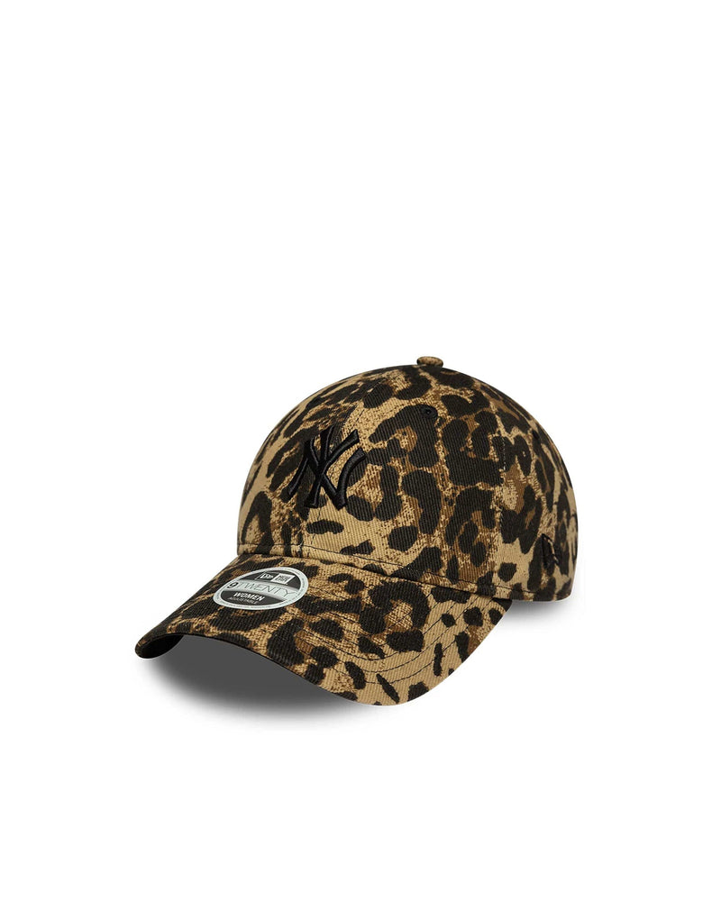 New Era Cap 60856260 Leopard-Print Cotton Baseball — Brown Caps