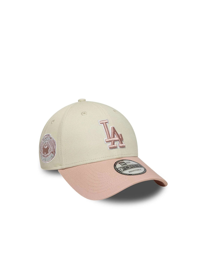 New Era Cap 60856270 La Dodgers Logo-Embroidered Baseball — Beige Cotton Caps