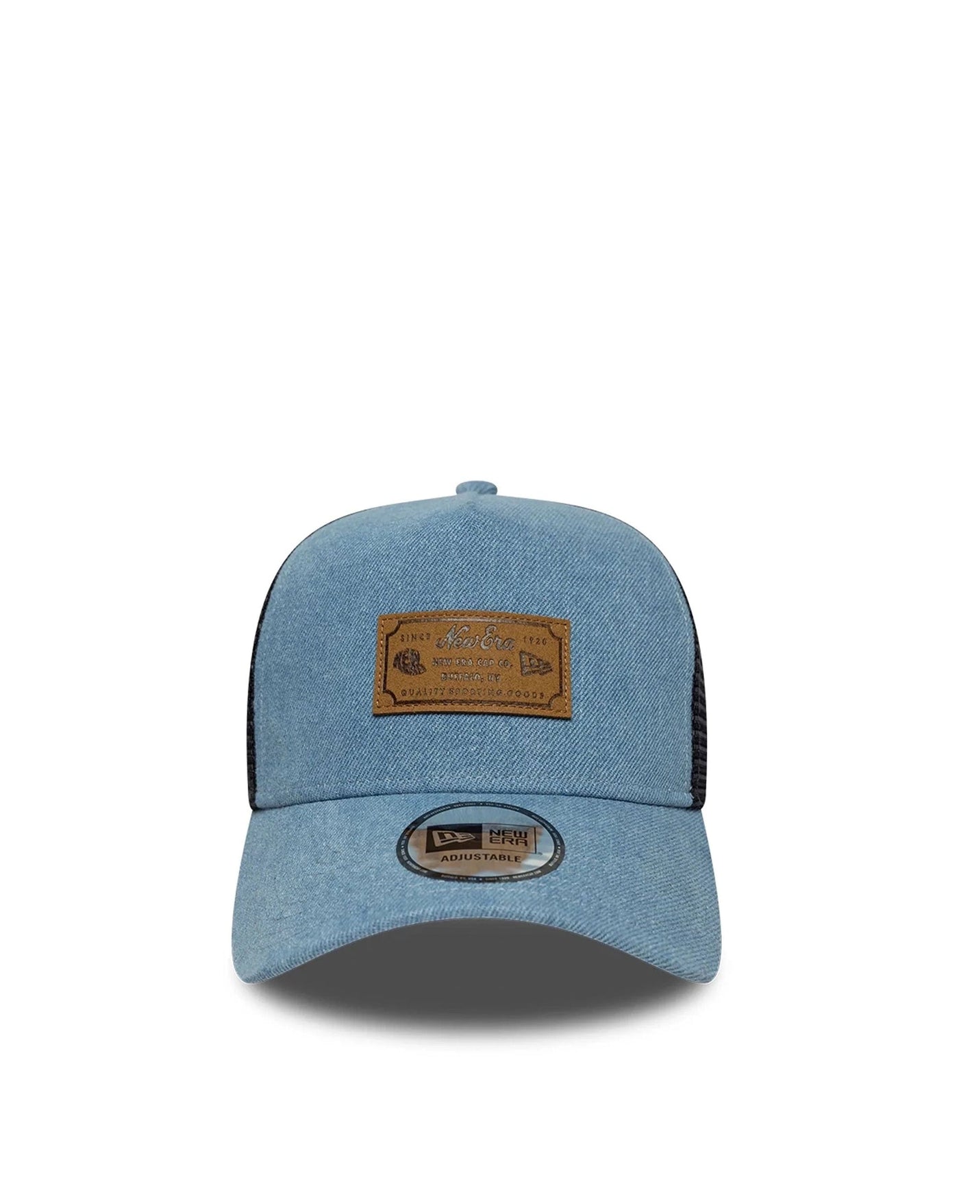 New Era Cap 60856334 Denim Trucker A-Frame Baseball — Blue Cotton Caps