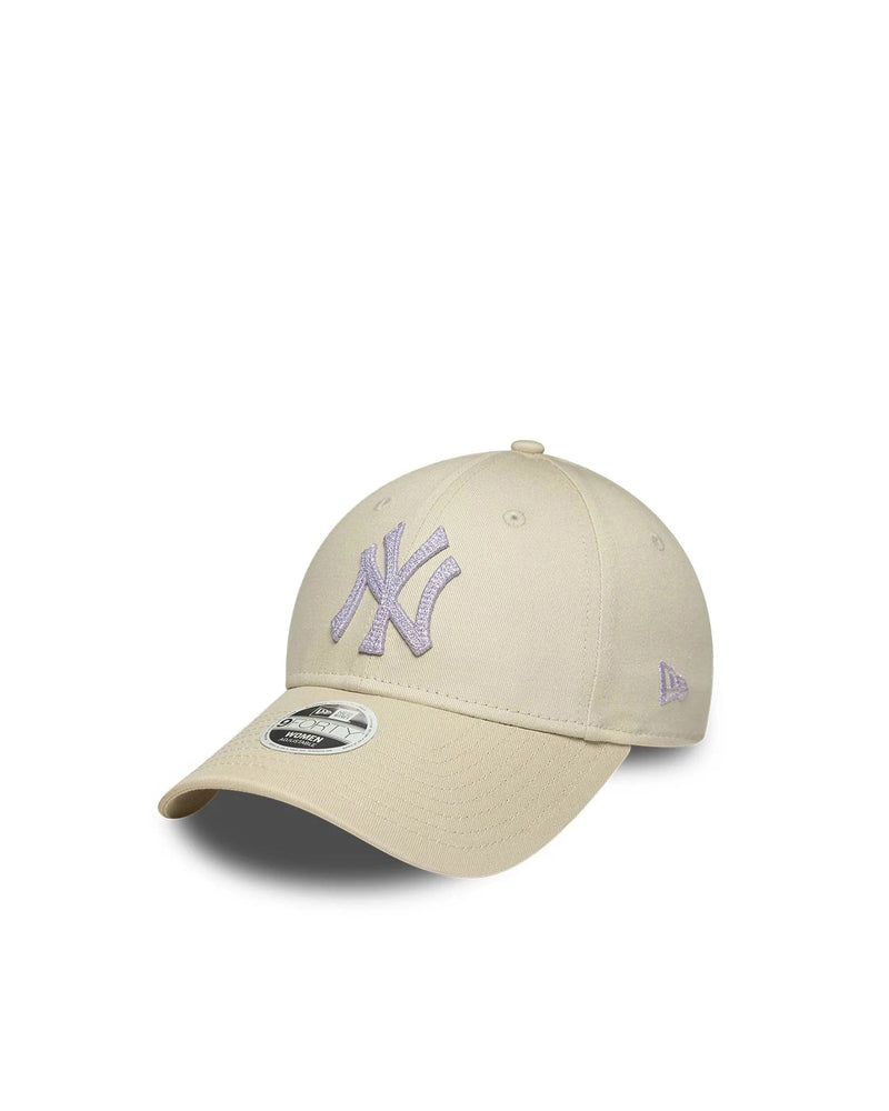 New Era Cap 60856353 Metallic Embroidered Baseball — Beige Cotton Caps