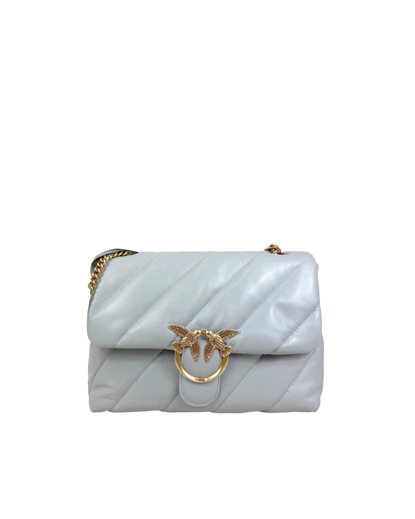 Pinko Love Puff Shoulder Bag — Gray