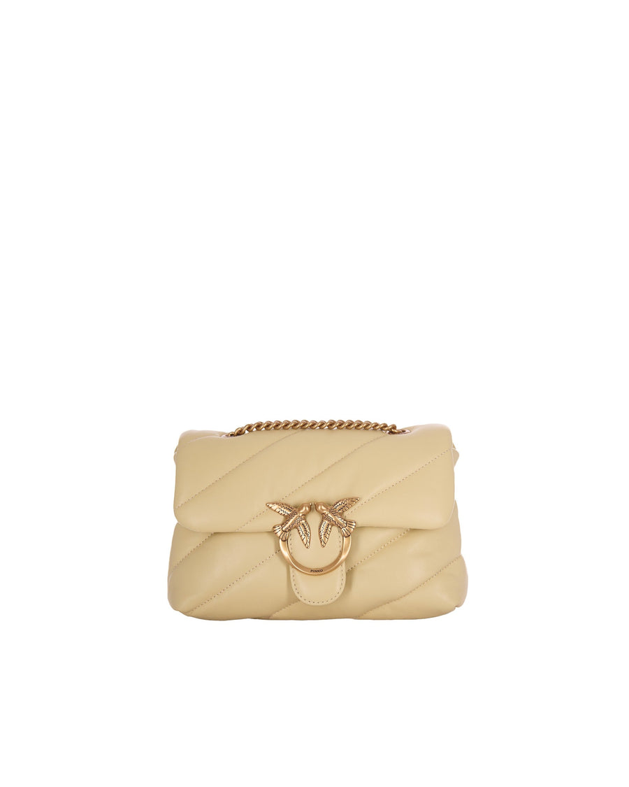 Pinko Love Puff Shoulder Bag — Beige