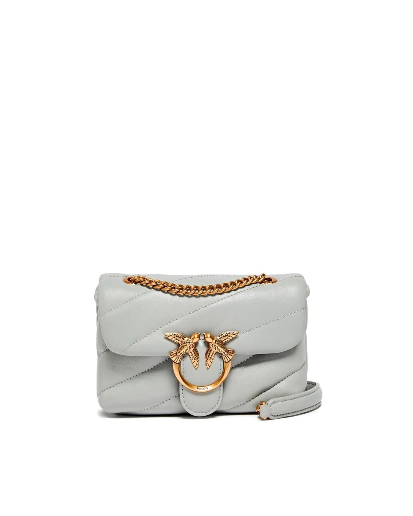 Pinko Love Puff Shoulder Bag — Gray