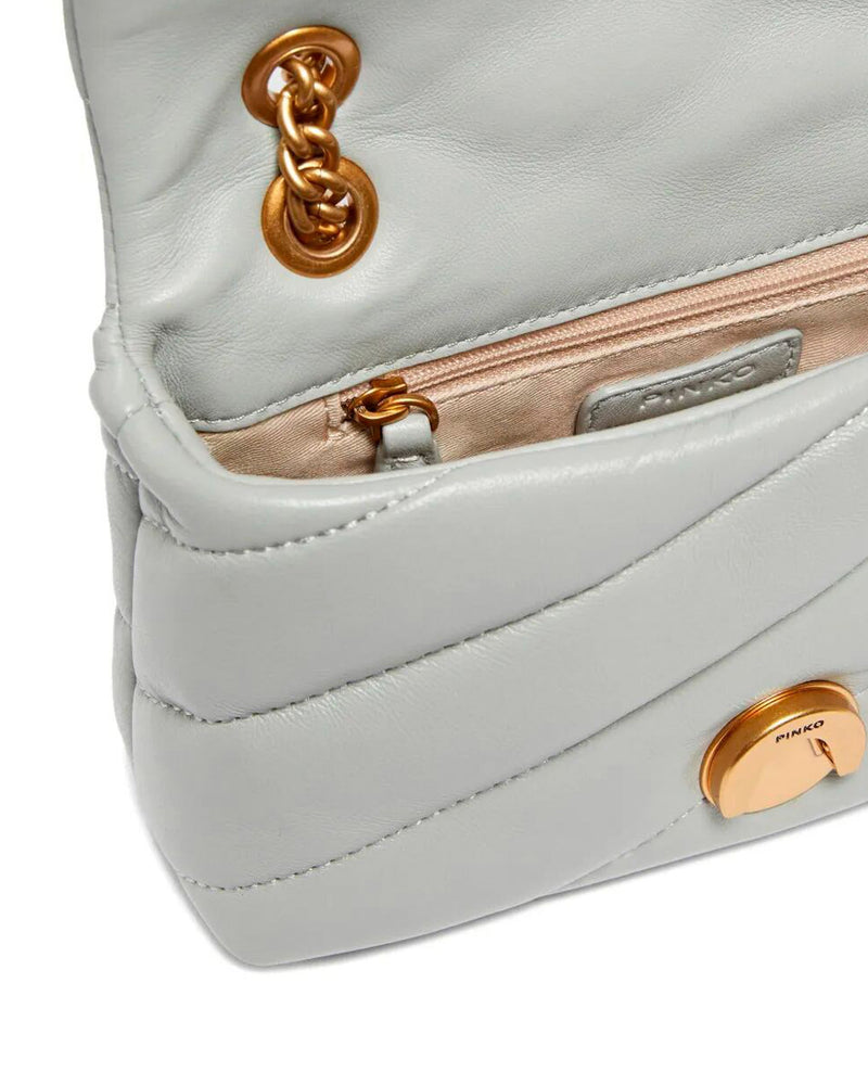 Pinko Love Puff Shoulder Bag — Gray