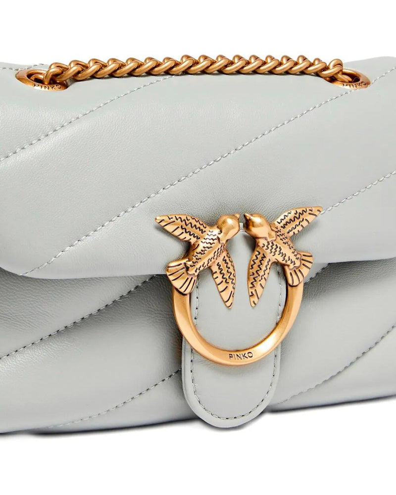 Pinko Love Puff Shoulder Bag — Gray