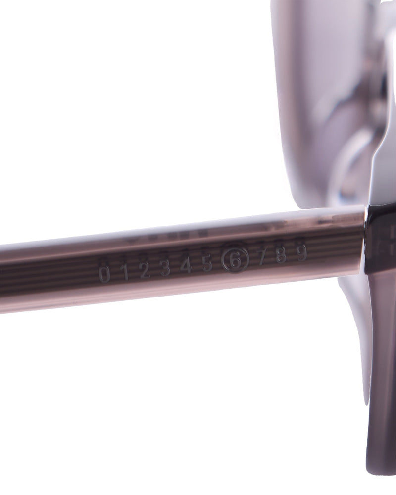 Mm6 Maison Margiela Ikf Sunglasses — Gray Acetate Nylon