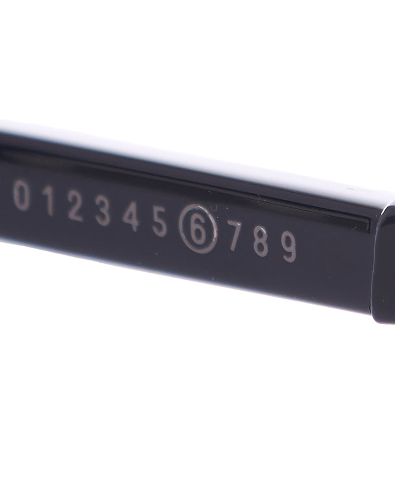 Mm6 Maison Margiela Xw0 Sunglasses — Black Acetate Nylon