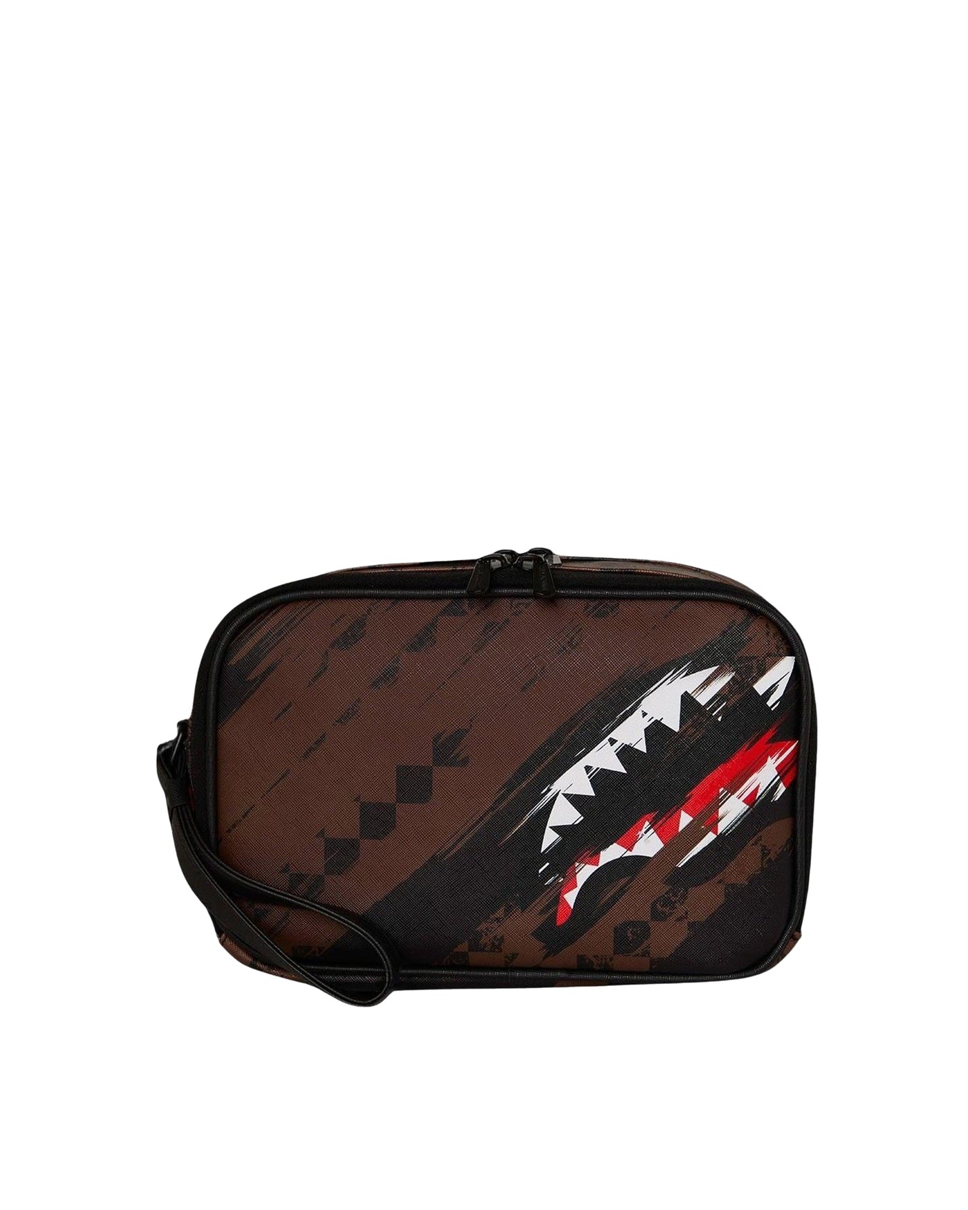 Sprayground Smeared Grunge Printed Clutch — Multicolor Polyvinyl Chloride