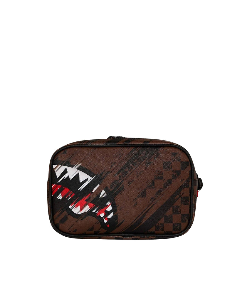 Sprayground Smeared Grunge Printed Clutch — Multicolor Polyvinyl Chloride