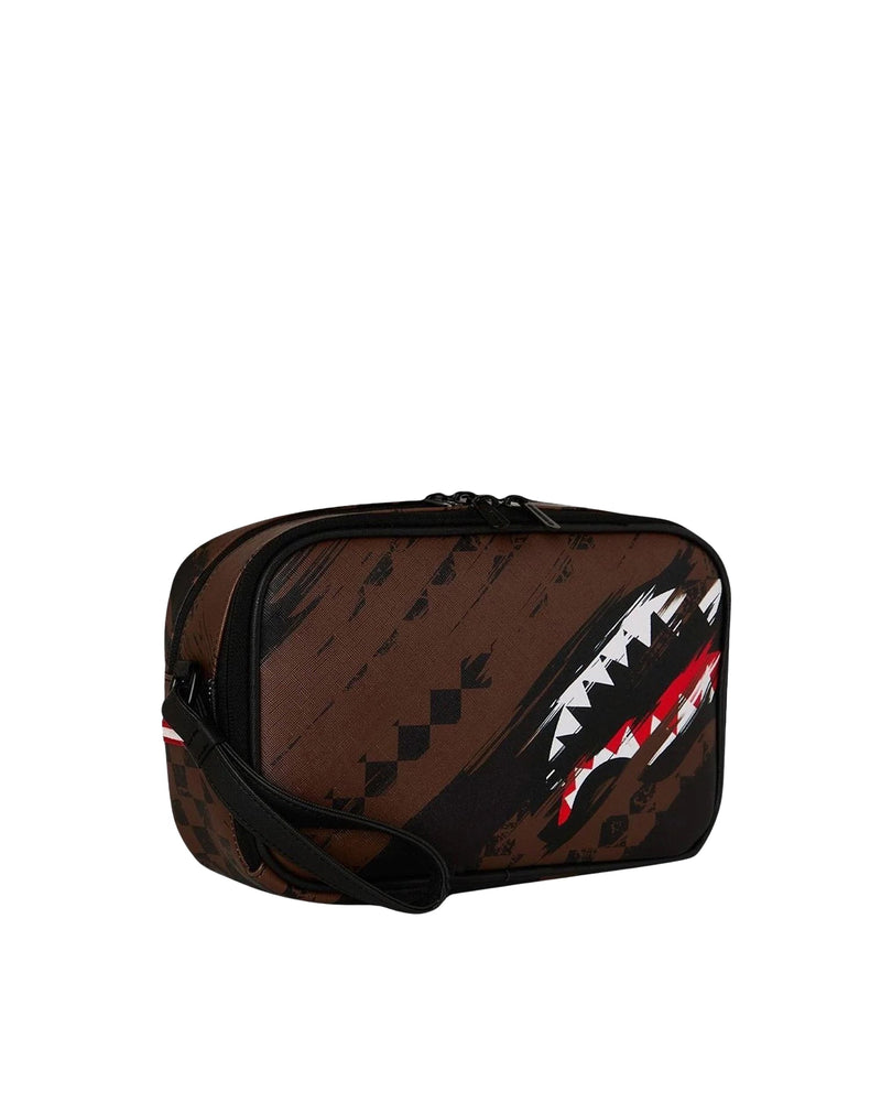 Sprayground Smeared Grunge Printed Clutch — Multicolor Polyvinyl Chloride