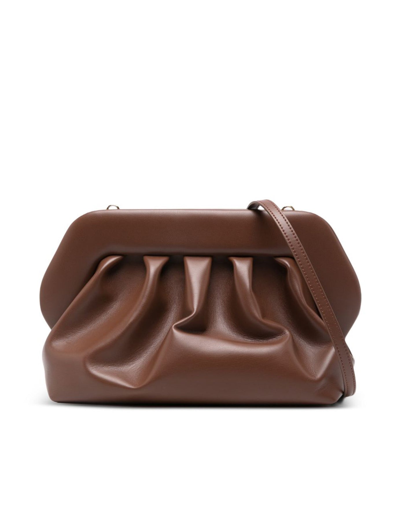 Themoirè Bios Clutch — Brown Vegan Fabric