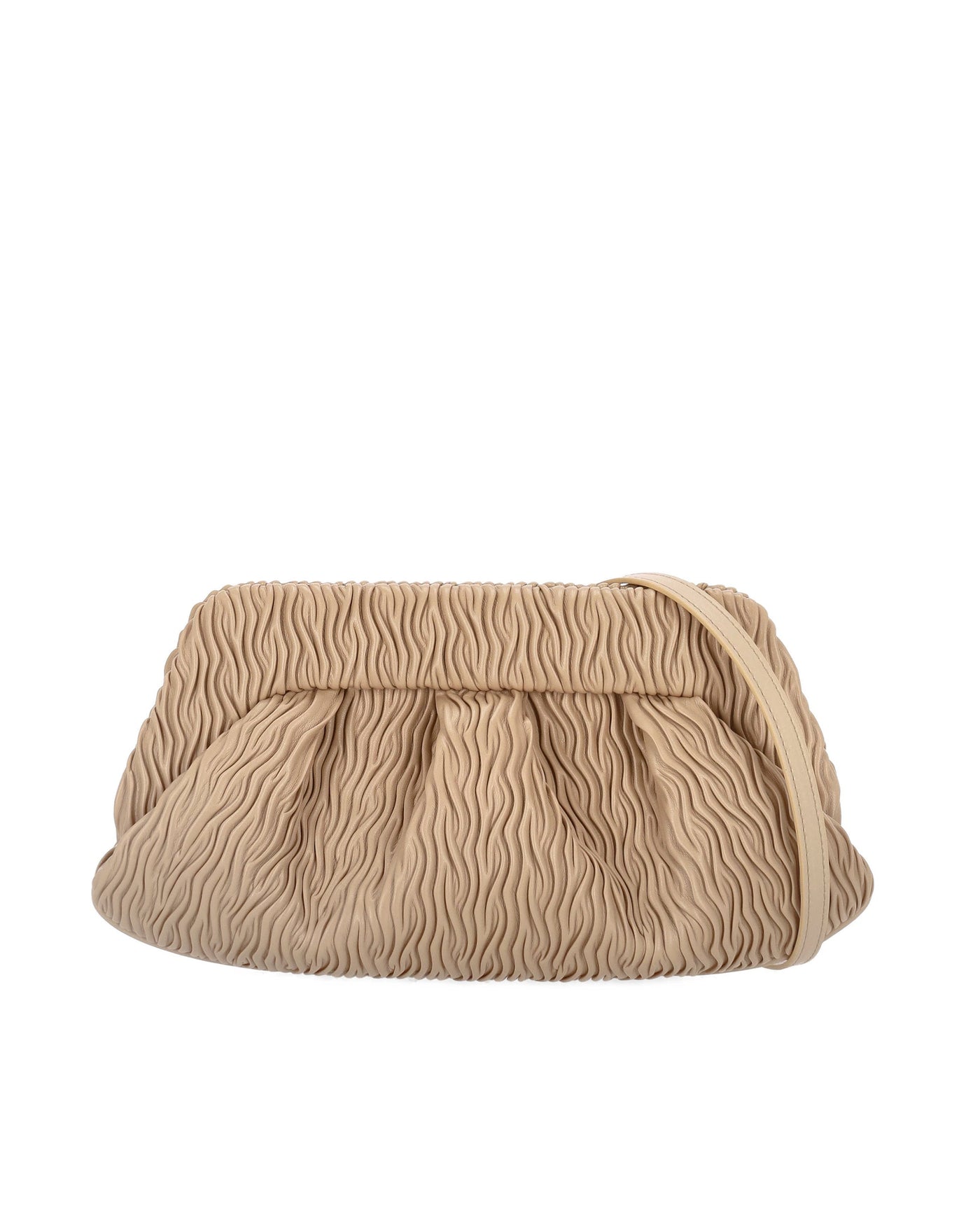 Themoirè Bios Baguette Clutch — Beige Cotton
