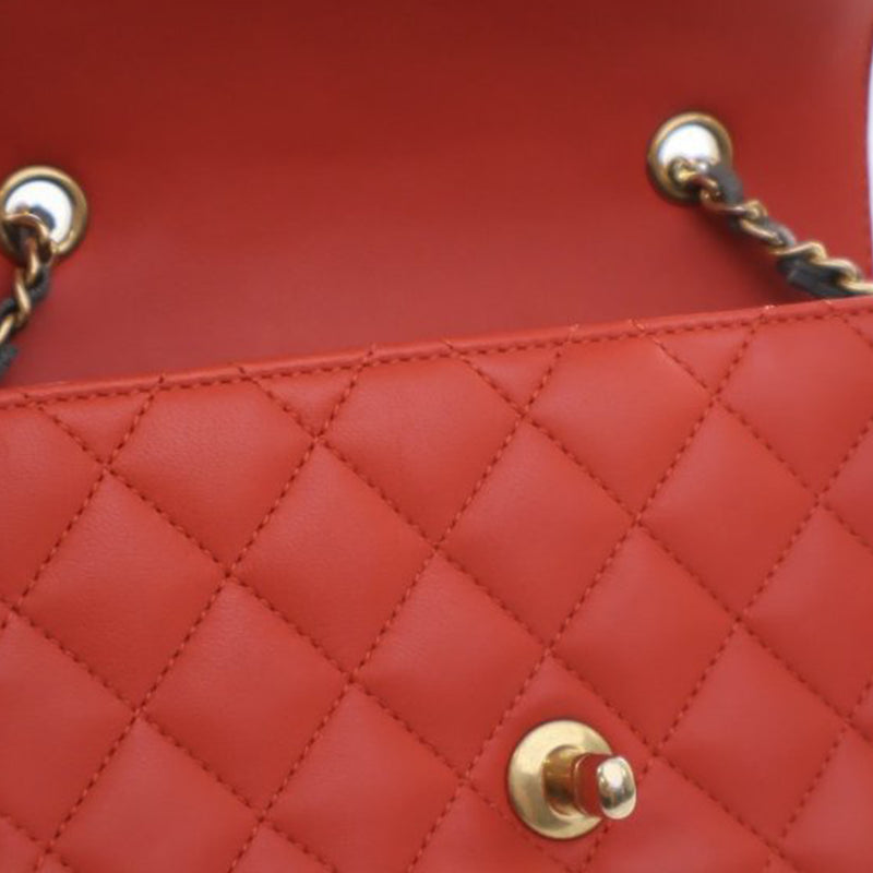 Mini Quilted Lambskin Two Tone Day Flap - Image 11