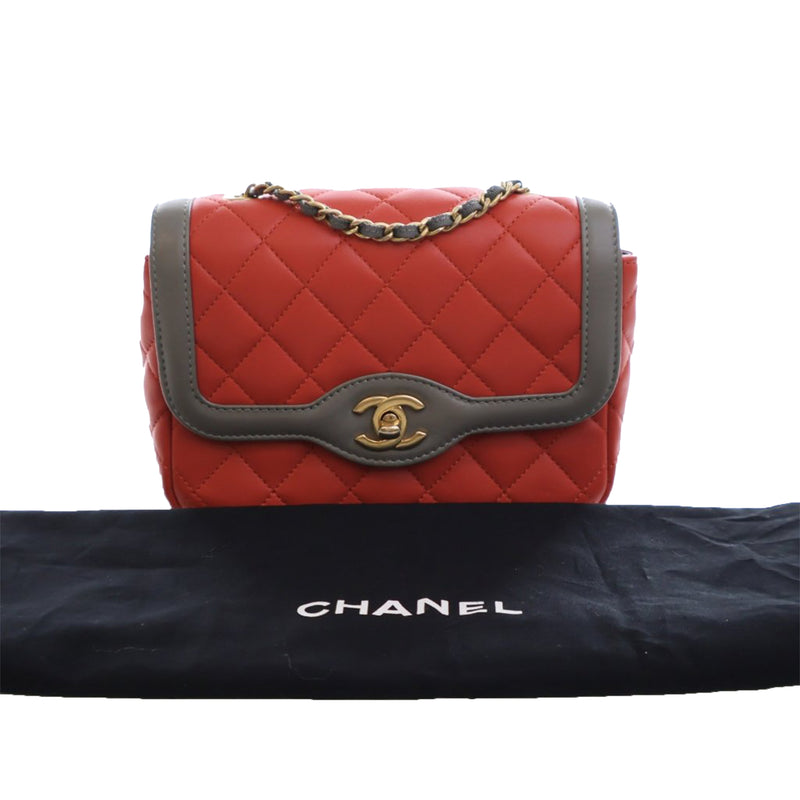 Mini Quilted Lambskin Two Tone Day Flap - Image 15