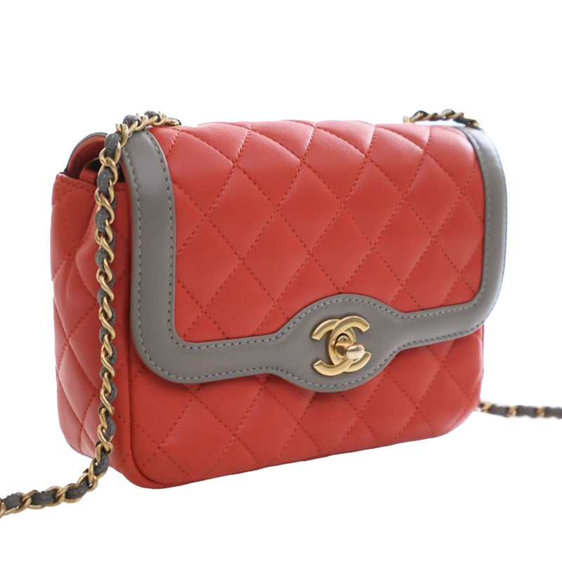 Mini Quilted Lambskin Two Tone Day Flap - Image 2
