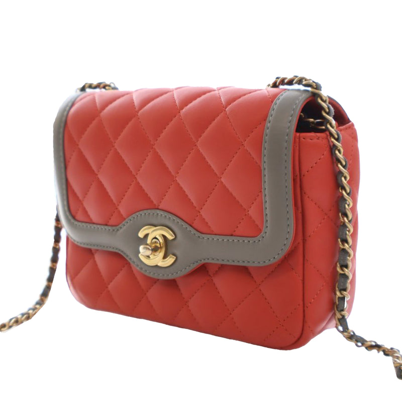 Mini Quilted Lambskin Two Tone Day Flap - Image 3