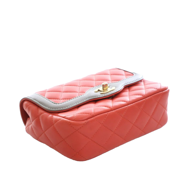 Mini Quilted Lambskin Two Tone Day Flap - Image 5
