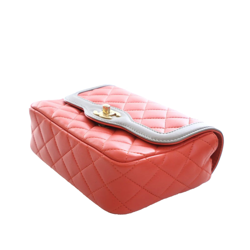 Mini Quilted Lambskin Two Tone Day Flap - Image 6