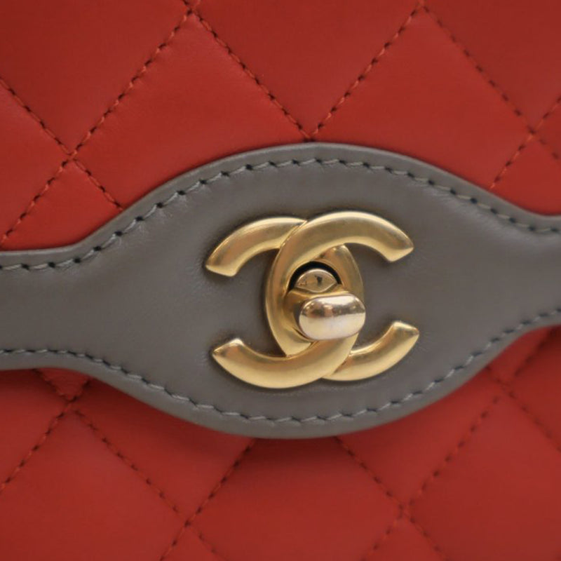 Mini Quilted Lambskin Two Tone Day Flap - Image 9