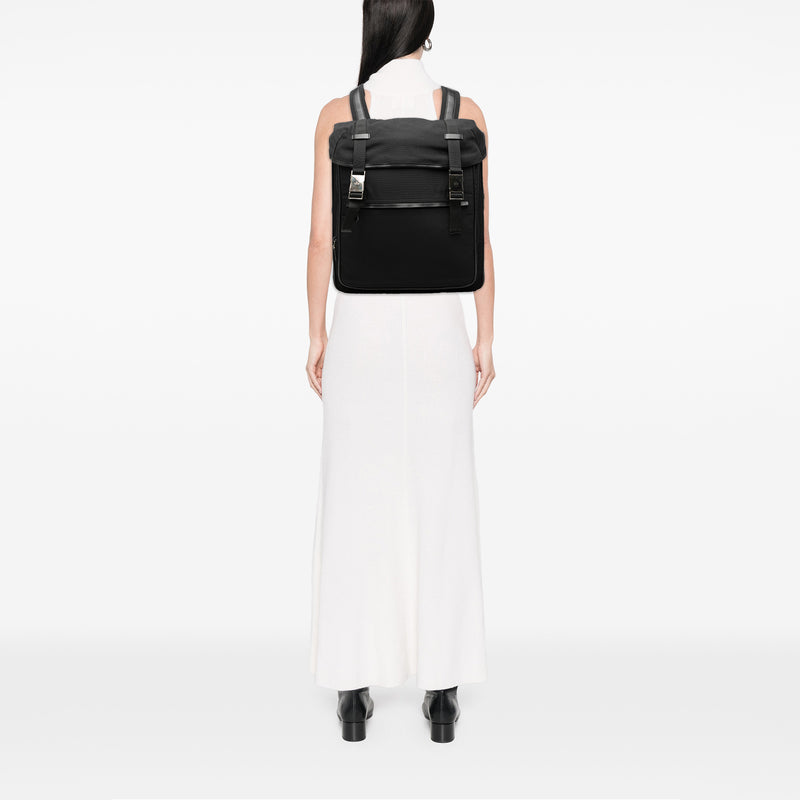 Nylon Double Buckle Backpack - Image 8