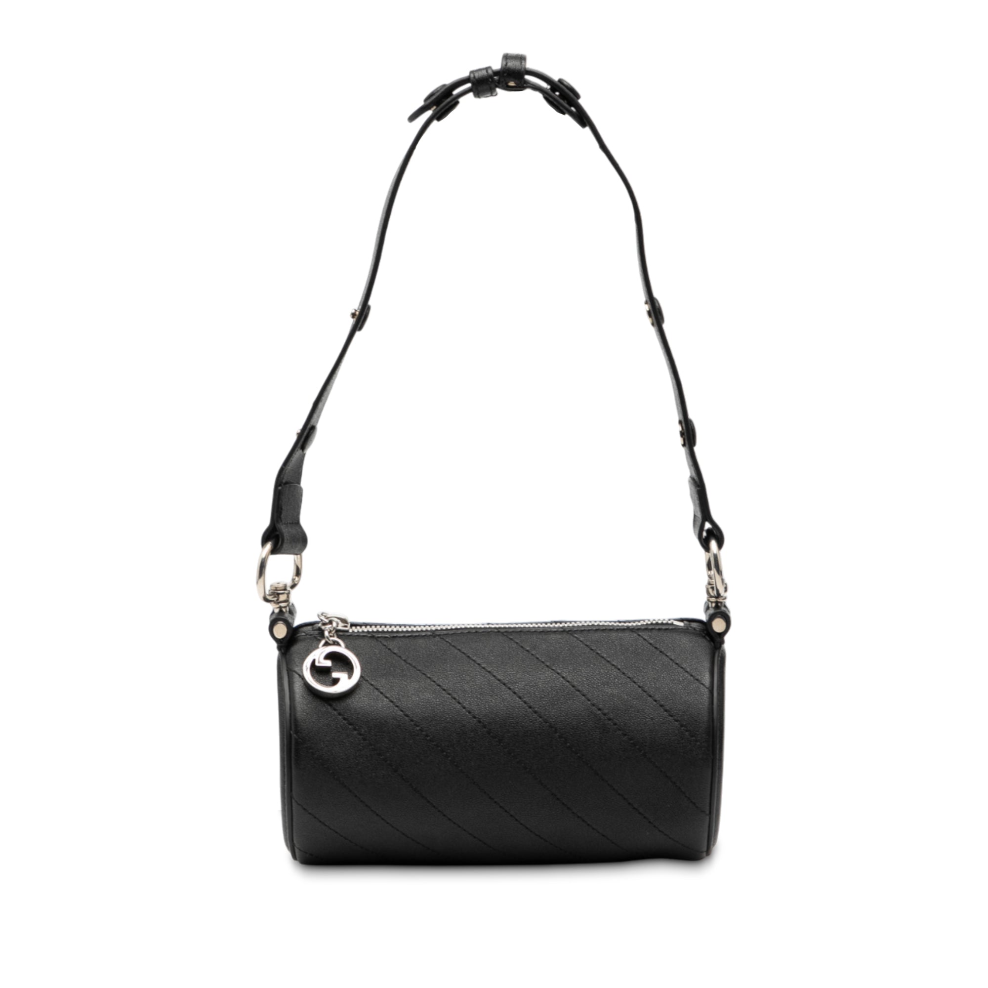 Mini Leather Blondie Barrel Shoulder Bag - Image 1
