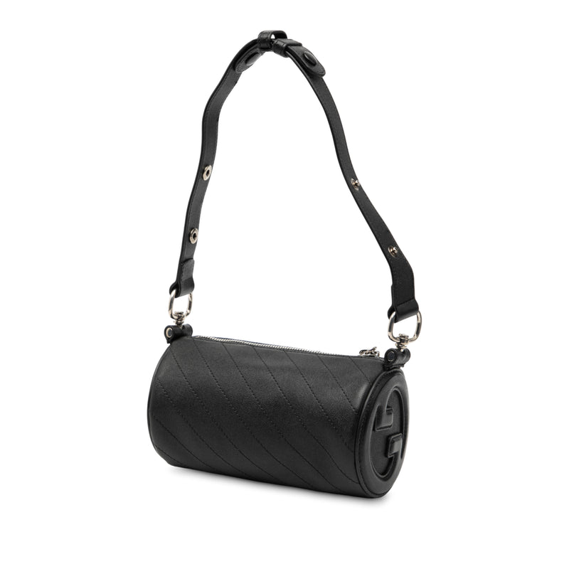 Mini Leather Blondie Barrel Shoulder Bag - Image 2