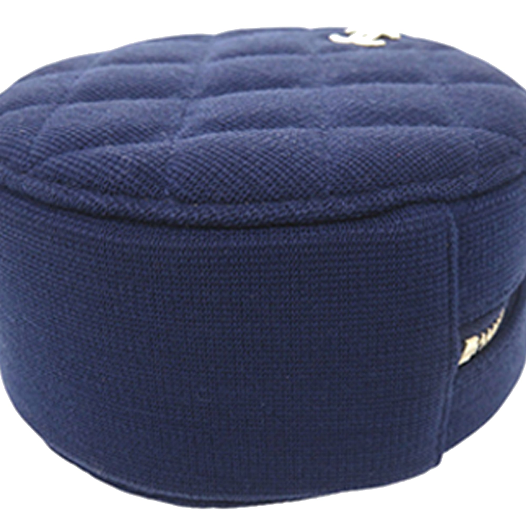 CC Quilted Jersey Round Clutch with Chain - Image 10