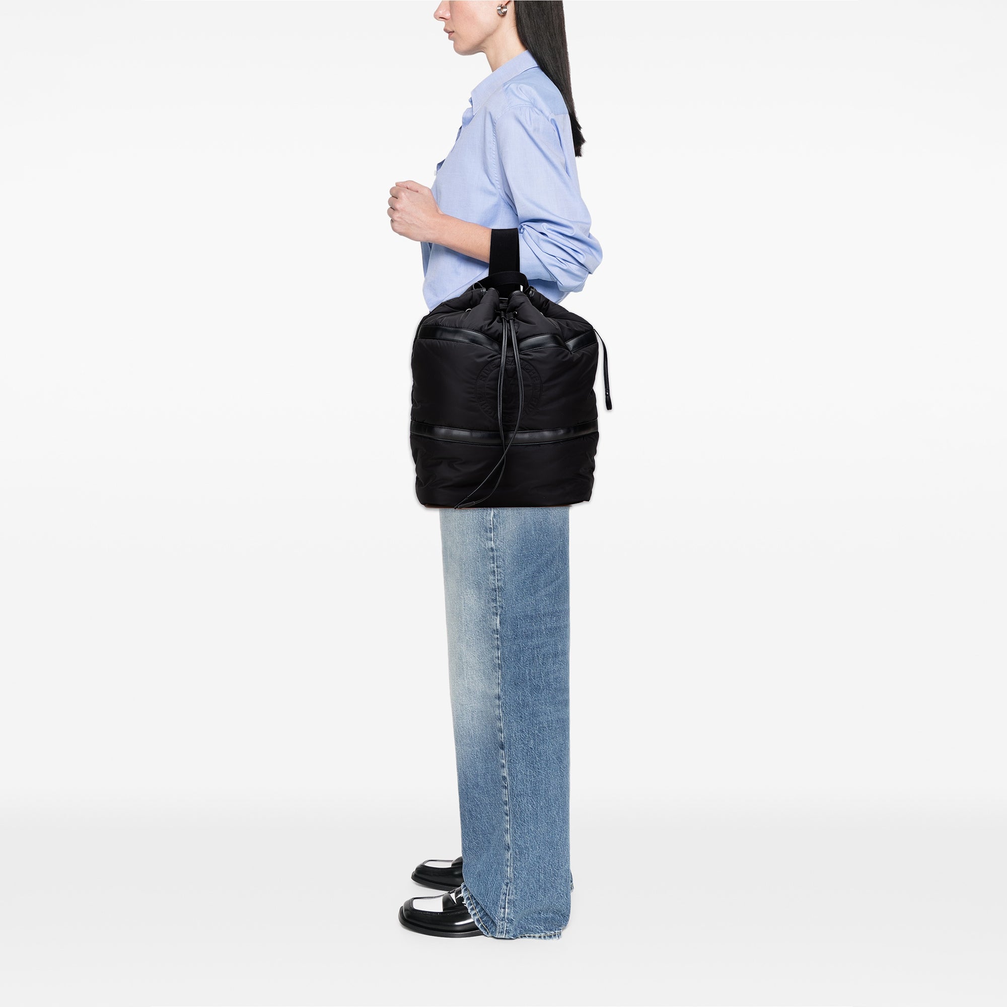 Nylon Rive Gauche Drawstring Backpack - Image 10