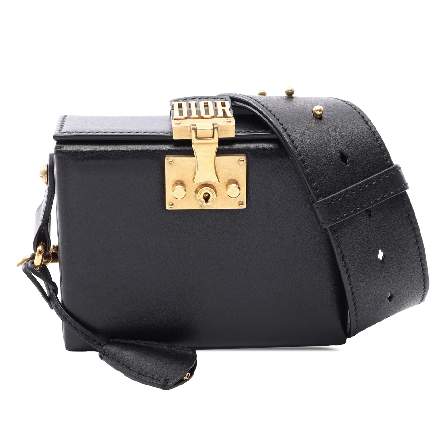 Small Lambskin Dioraddict Lockbox Bag - Image 1