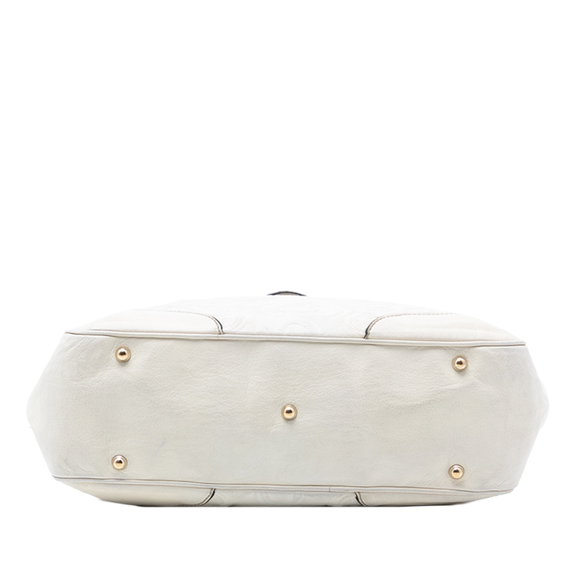 Leather Bamboo Horsebit Tote - Image 3