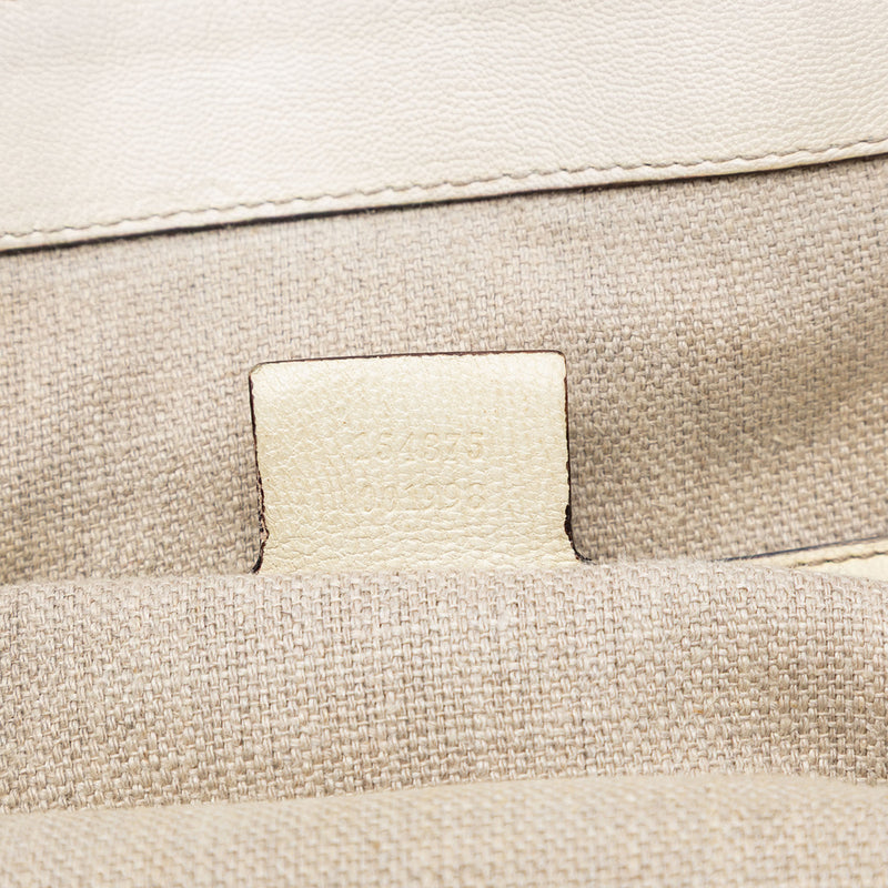Leather Bamboo Horsebit Tote - Image 6