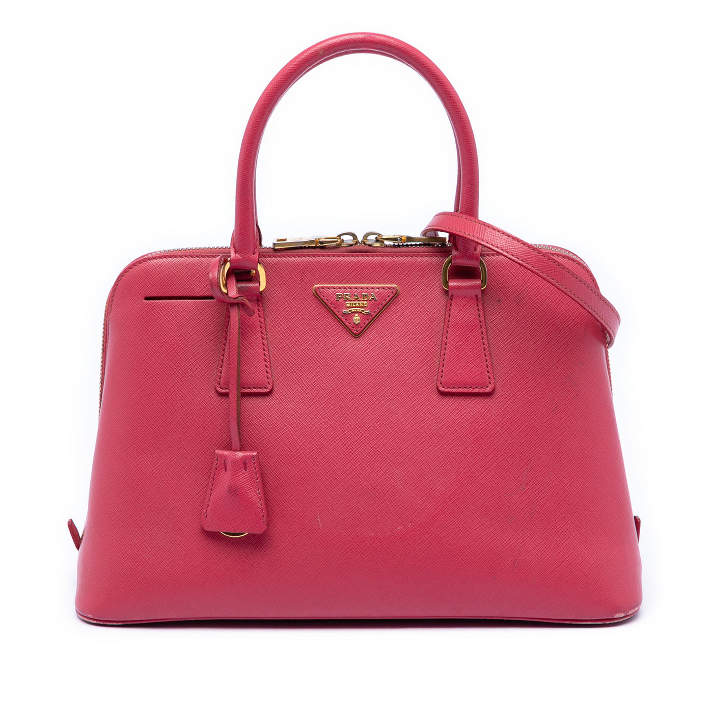 Medium Saffiano Lux Promenade Satchel - Image 1