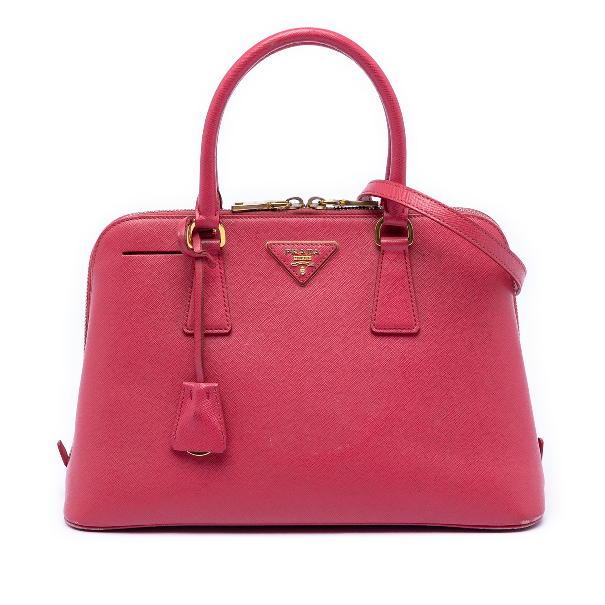 Medium Saffiano Lux Promenade Satchel - Image 1