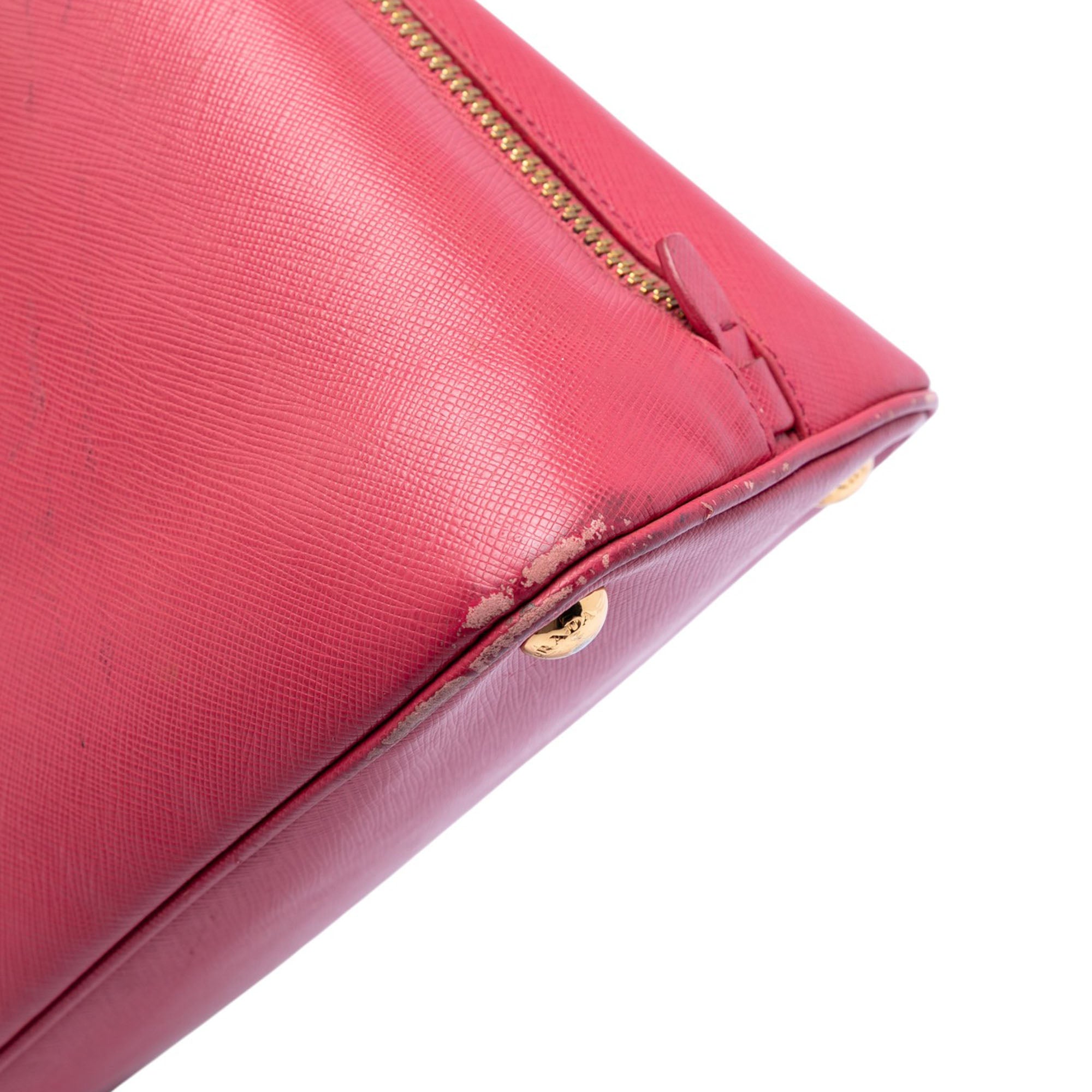 Medium Saffiano Lux Promenade Satchel - Image 6