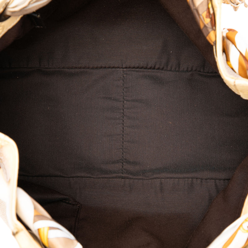 Medium Guccissima Trimmed Canvas Positano Tote - Image 4