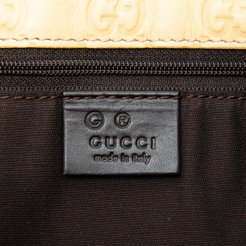 Medium Guccissima Trimmed Canvas Positano Tote - Image 5