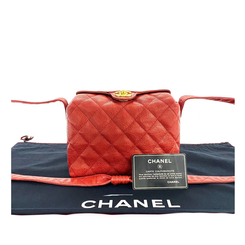 CC Quilted Caviar Crossbody - Image 23