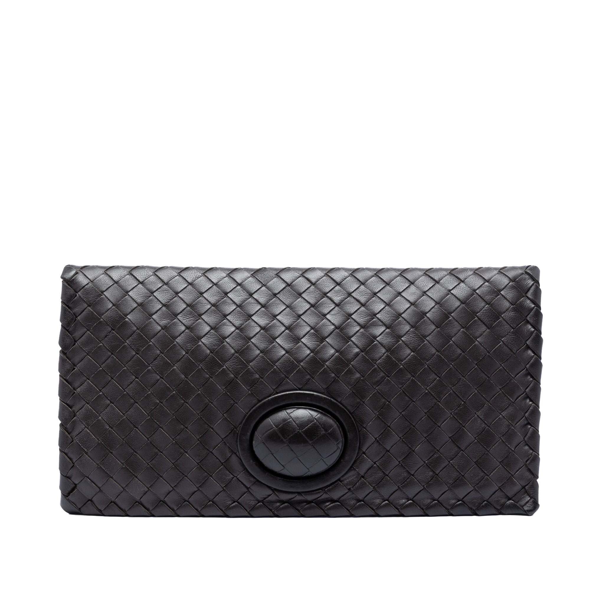 Nappa Intrecciato Turn Lock Clutch - Image 1