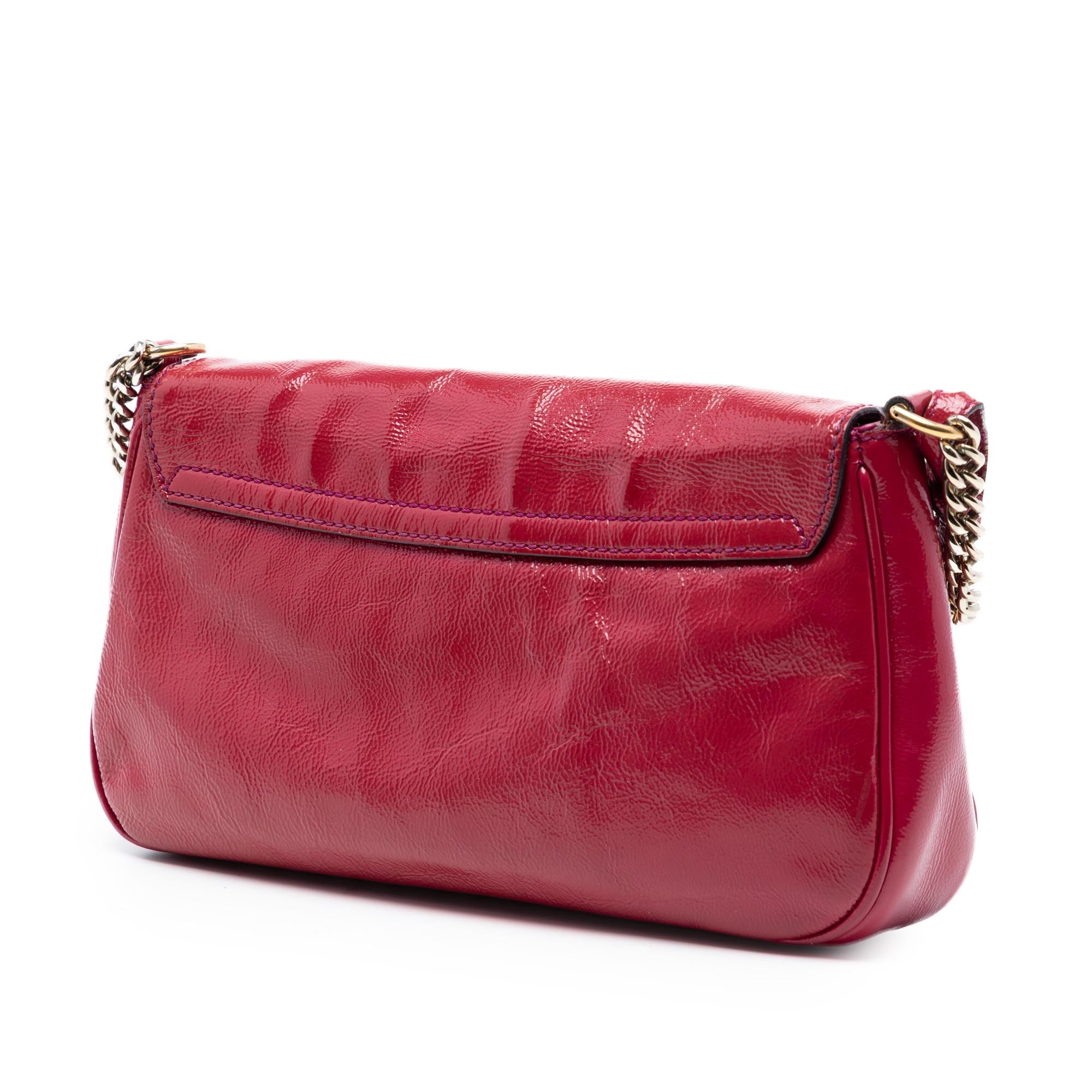 Medium Patent Soho Chain Flap Crossbody - Image 2