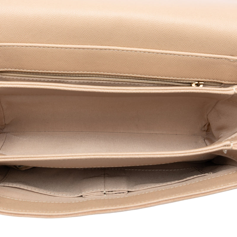 CC Stitched Caviar and Suede Lady Coco Flap - Image 4